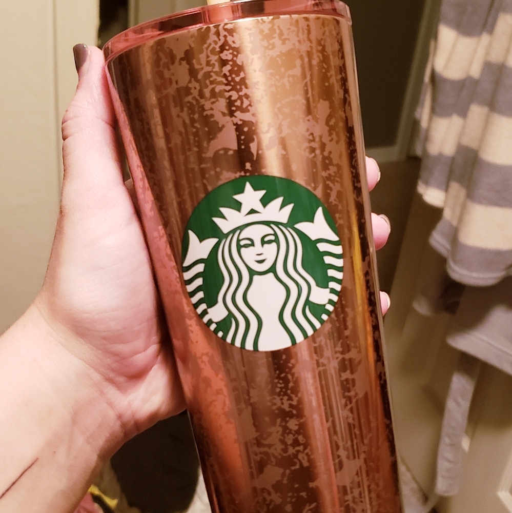 NWT Starbucks 2020 Rose Gold Tumbler